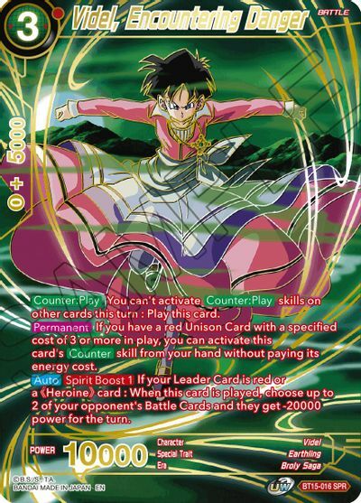 Videl, Encountering Danger - BT15-016 - SPR