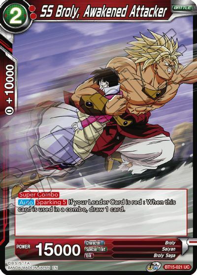 SS Broly, Awakened Attacker - BT15-021 - UC