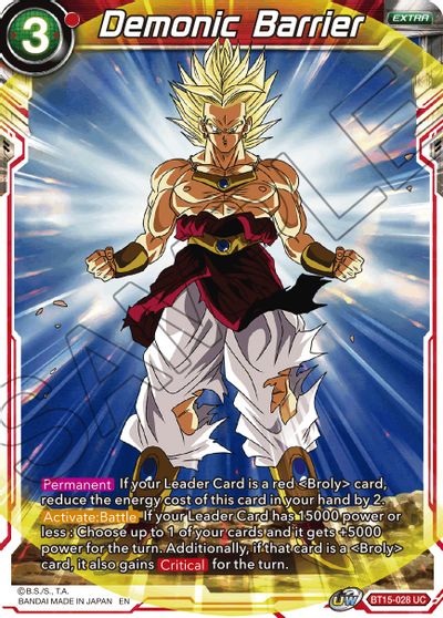 Demonic Barrier - BT15-028 - UC