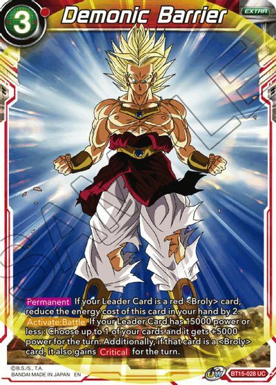 Demonic Barrier - BT15-028 - UC