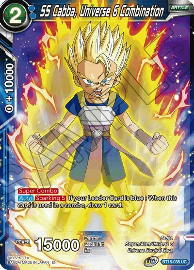SS Cabba, Universe 6 Combination - BT15-038 - UC
