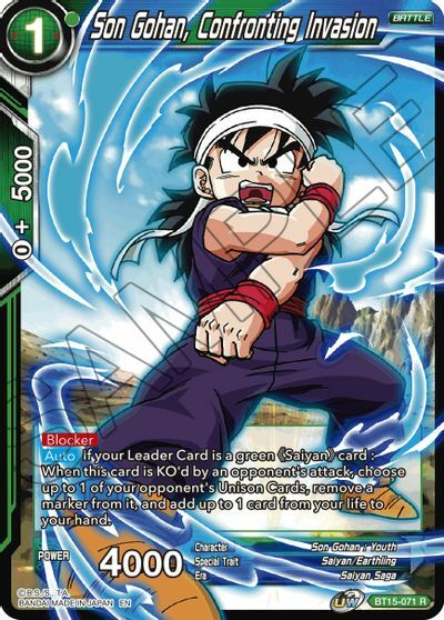 Son Gohan, Confronting Invasion - BT15-071 - R