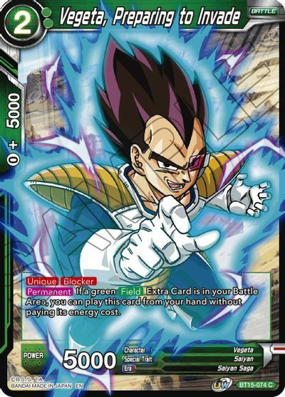 Vegeta, Preparing to Invade - BT15-074 - C