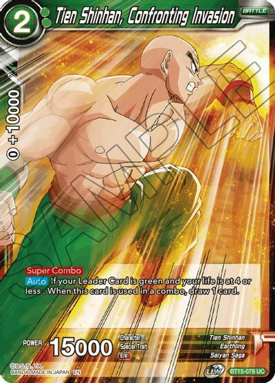 Tien Shinhan, Confronting Invasion - BT15-078 - UC