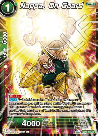 Nappa, on Guard - BT15-085 - R