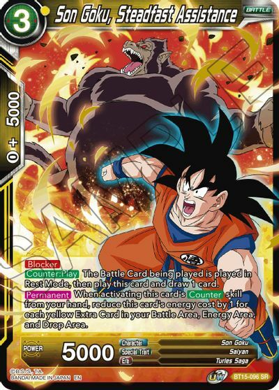 Son Goku, Steadfast Assistance - BT15-096 - SR