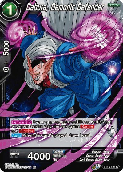 Dabura, Demonic Defender - BT15-124 - C