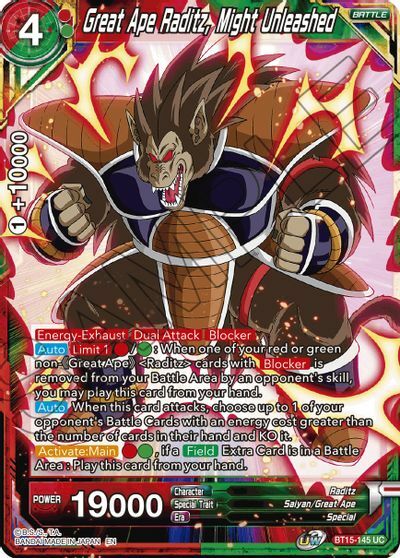 Great Ape Raditz, Might Unleashed - BT15-145 - UC