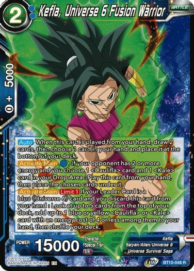 Kefla, Universe 6 Fusion Warrior - BT15-048 - R - Foil