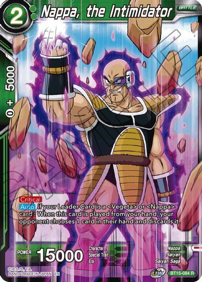 Nappa, the Intimidator - BT15-084 - R - Foil