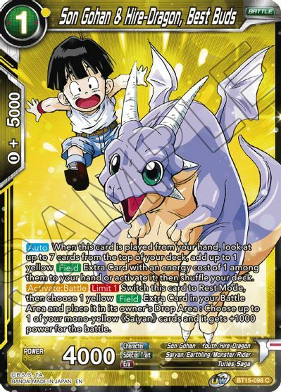 Son Gohan & Hire-Dragon, Best Buds - BT15-098 - C - Foil