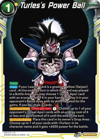Turles's Power Ball - BT15-118 - C - Foil