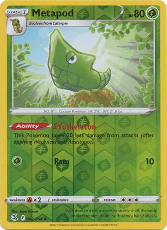 Metapod - 002/264 - Uncommon - Reverse Holo