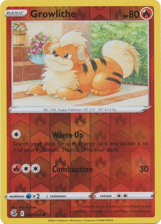 Growlithe - 032/264 - Common - Reverse Holo