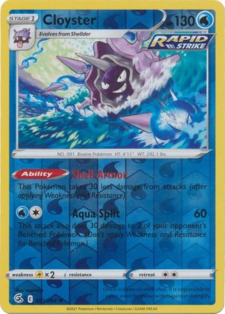Cloyster - 051/264 - Rare - Reverse Holo