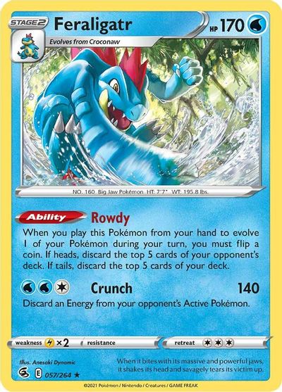 Feraligatr - 057/264 - Holo Rare Feraligatr - 057/264 - Holo Rare