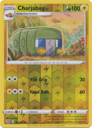 Charjabug - 100/264 - Uncommon - Reverse Holo