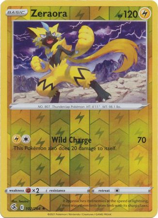 Zeraora - 102/264 - Rare - Reverse Holo