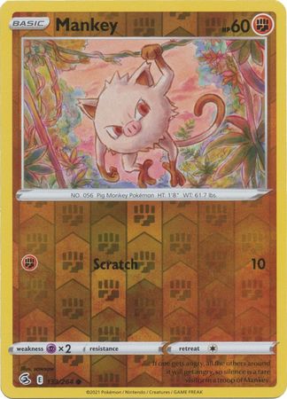 Mankey - 133/264 - Common - Reverse Holo