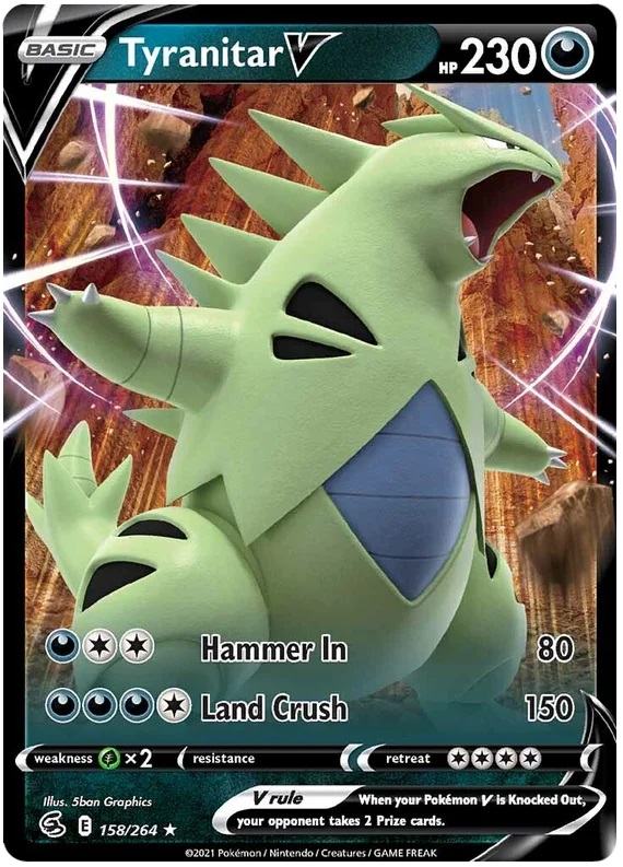 Tyranitar V - 158/264 - Ultra Rare