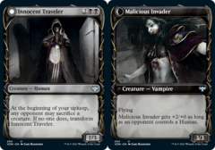 Innocent Traveler // Malicious Invader (294) (Showcase) - Foil