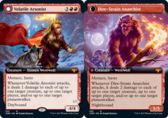 Volatile Arsonist // Dire-Strain Anarchist (382) (Extended Art) - Foil