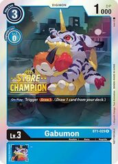 Gabumon - BT1-029 (Store Champion Promo) - Foil