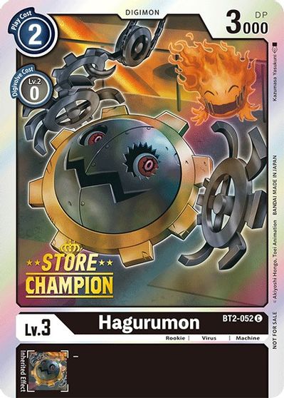 Hagurumon - BT2-052 - P (Store Champion Promo) - Foil
