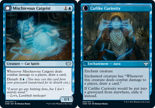 Mischievous Catgeist // Catlike Curiosity - Foil