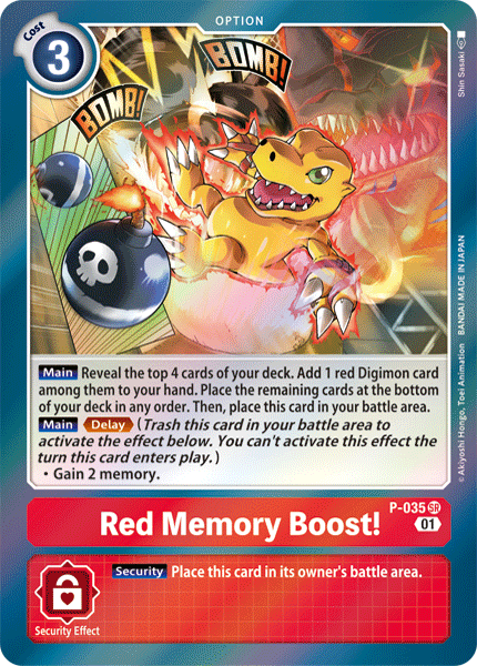 Red Memory Boost! - P-035 - P - Foil