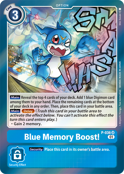 Blue Memory Boost! - P-036 - P - Foil