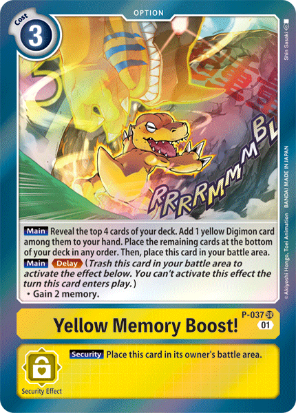 Yellow Memory Boost! - P-037 - P - Foil