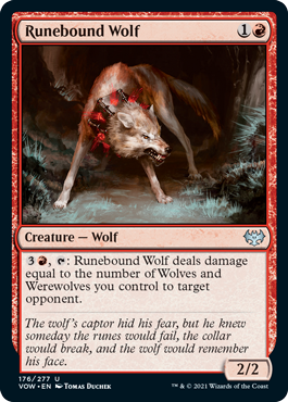 Runebound Wolf - Foil