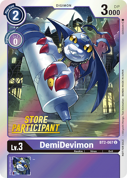 DemiDevimon - BT2-067 (Store Participant Promo) - Foil
