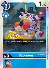 Gabumon - BT1-029 (Store Participant Promo) - Foil