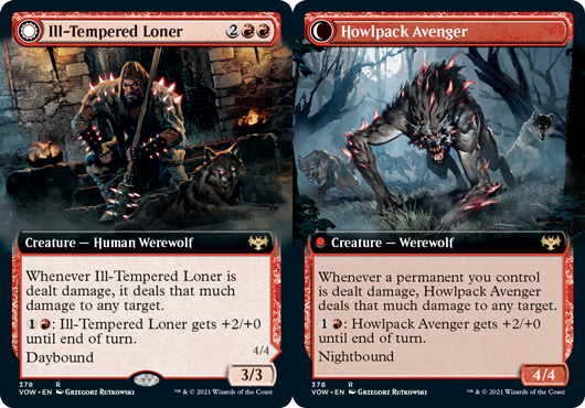 Ill-Tempered Loner // Howlpack Avenger - Extended Art