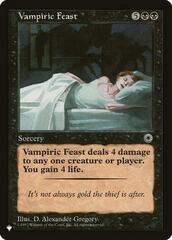 Vampiric Feast - The List