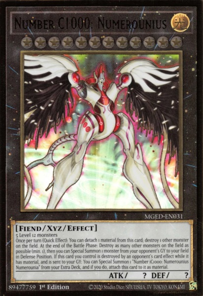 Numero C1000 : Numerounius - MGED-EN031 - Premium Gold Rare - 1ere edition // Maximum Gold: El Dorado - MGED
