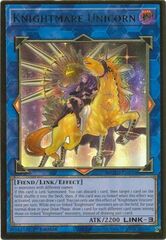 Knightmare Unicorn (Alternate Art) - MGED-EN034 - Premium Gold Rare - 1st Edition