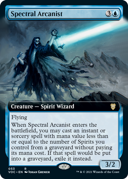 Spectral Arcanist - Extended Art