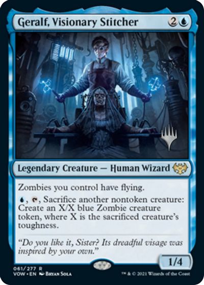 [DEPRECATED] Geralf, Visionary Stitcher - Foil - Promo Pack