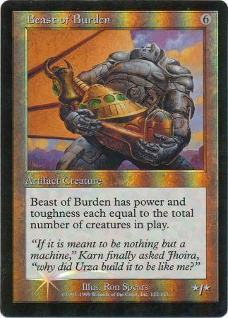 Beast of Burden (No Date) - Foil - Prerelease Promo