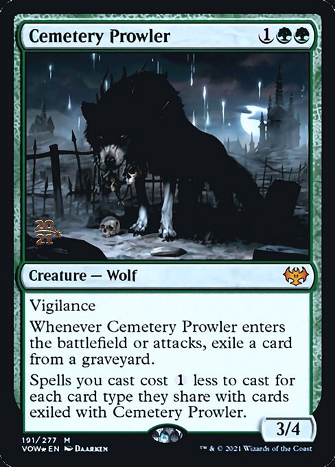 Cemetery Prowler - Foil - Prerelease Promo