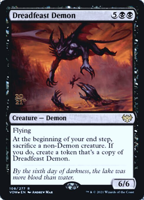 Dreadfeast Demon - Foil - Prerelease Promo