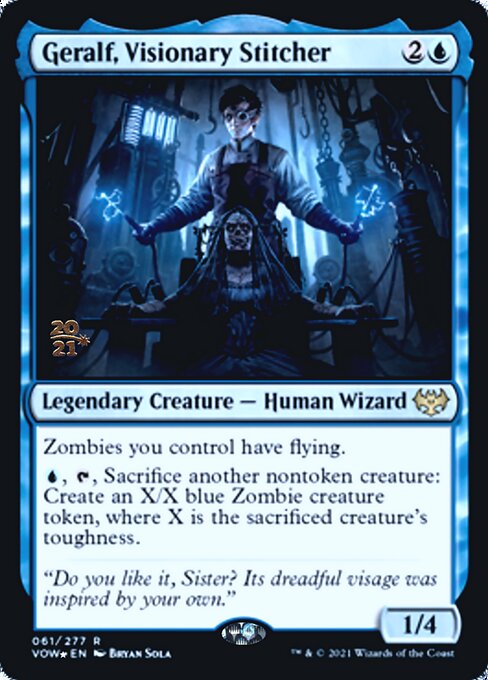 Geralf, Visionary Stitcher - Foil - Prerelease Promo