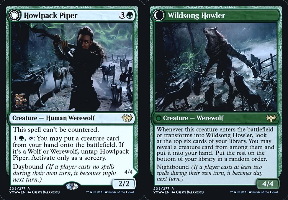 Howlpack Piper // Wildsong Howler - Foil - Prerelease Promo