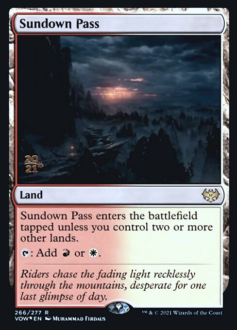 Sundown Pass - Foil - Prerelease Promo