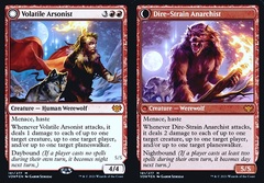 Volatile Arsonist // Dire-Strain Anarchist - Foil - Prerelease Promo