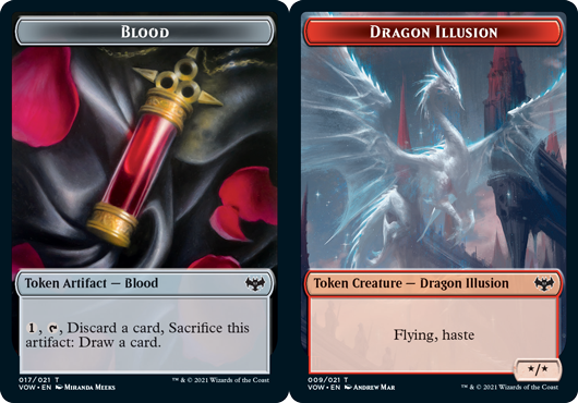 Blood Token // Dragon Illusion Token - Foil