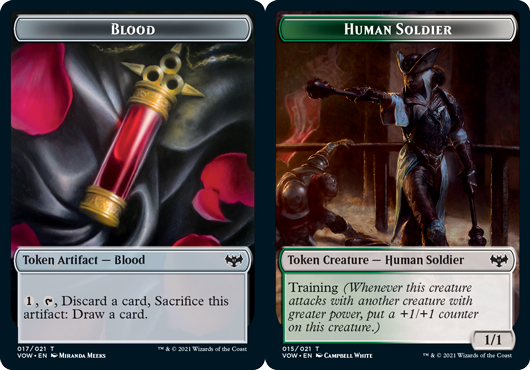 Blood Token // Human Soldier Token - Foil